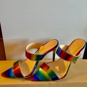Rainbow heels